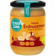 Bio Erdnussmus fein, 500g Schraubglas Backzutaten TerraSana