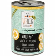 Adult No 1 (Kartoffeln Linsen Spinat) NICHT BIO 400g Hund Nassfutter VegDog